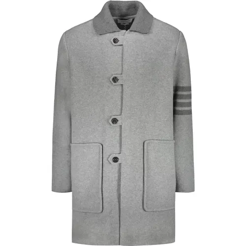 Coats > Single-Breasted Coats - - Thom Browne - Modalova