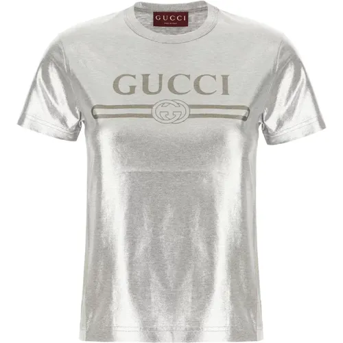 Gucci - Tops > T-Shirts - Gray - Gucci - Modalova