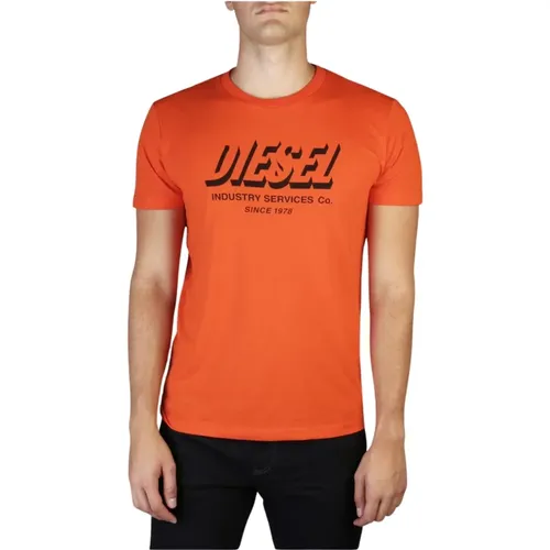 Diesel - Tops > T-Shirts - Orange - Diesel - Modalova