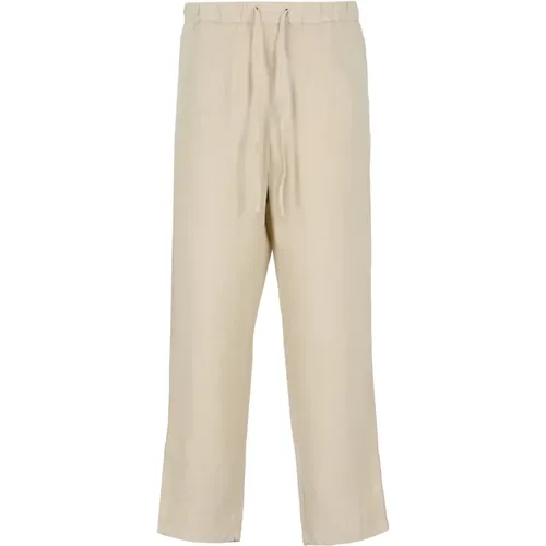 Trousers > Straight Trousers - - 120% lino - Modalova