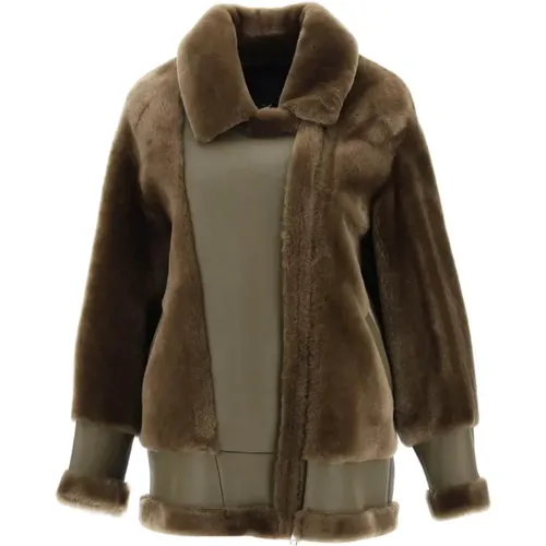 Jackets > Faux Fur & Shearling Jackets - - Blancha - Modalova