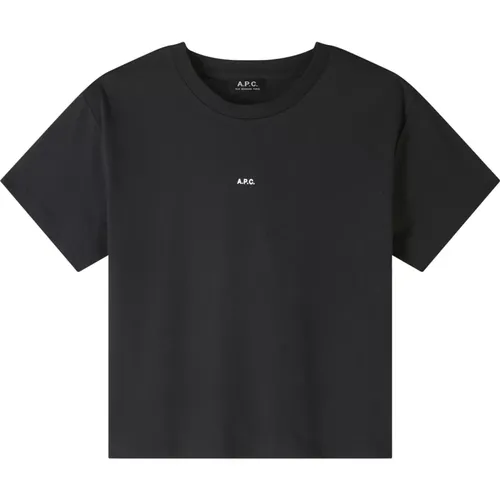 A.p.c. - Tops > T-Shirts - Black - A.p.c. - Modalova