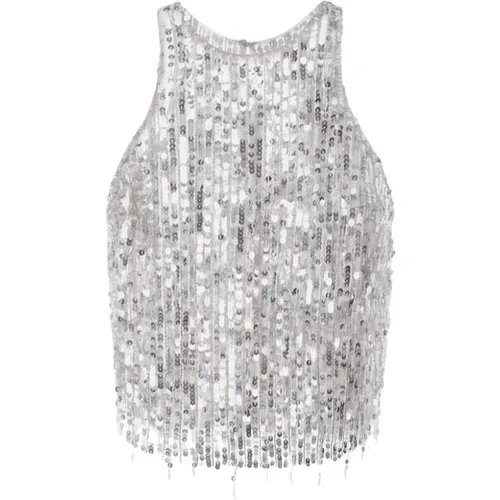 Tops > Sleeveless Tops - - Elisabetta Franchi - Modalova