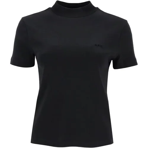 A.p.c. - Tops > T-Shirts - Black - A.p.c. - Modalova