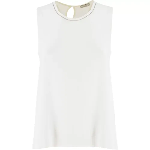 Tops > Sleeveless Tops - - PESERICO - Modalova