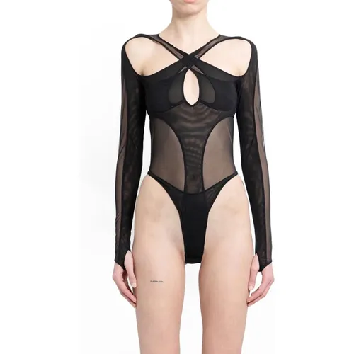 Mugler - Tops > Body - Black - Mugler - Modalova