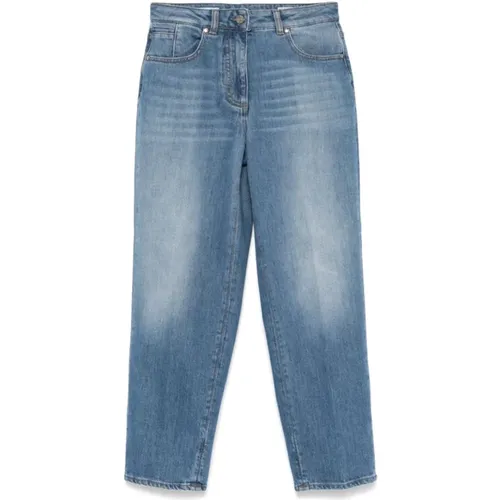 Jeans > Cropped Jeans - - PESERICO - Modalova