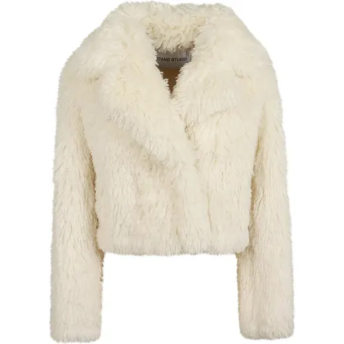 Jackets > Faux Fur & Shearling Jackets - - Stand Studio - Modalova