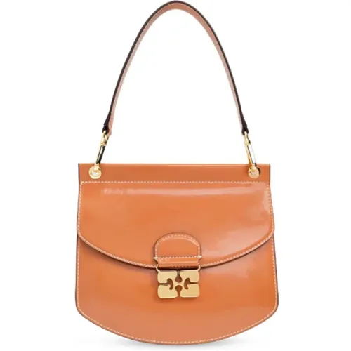 Ganni - Bags > Handbags - Brown - Ganni - Modalova