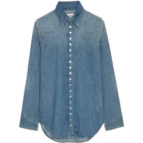 Blouses & Shirts > Denim Shirts - - Zadig & Voltaire - Modalova