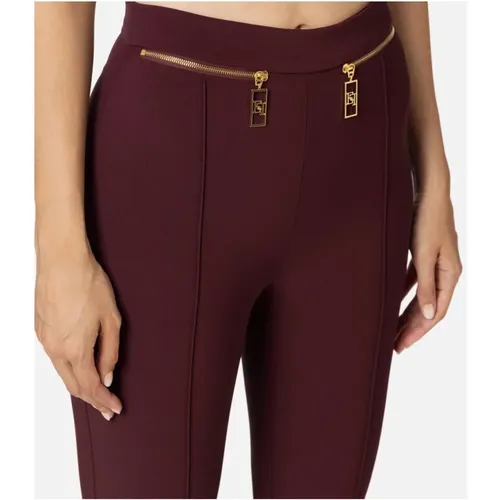 Trousers > Cropped Trousers - - Elisabetta Franchi - Modalova