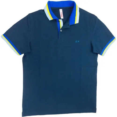 Sun68 - Tops > Polo Shirts - Blue - Sun68 - Modalova