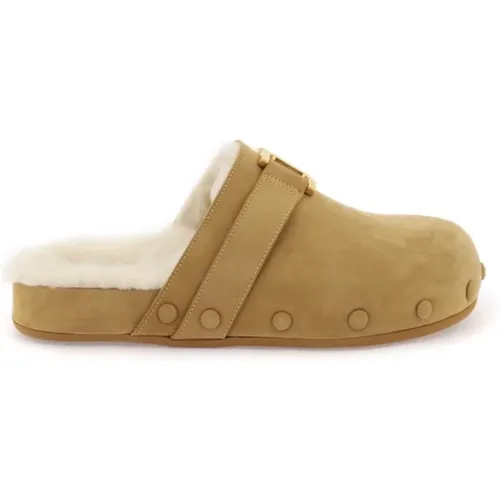 Chloé - Shoes > Slippers - Beige - Chloé - Modalova