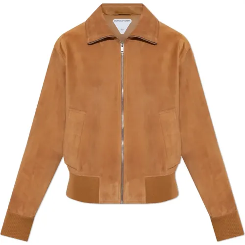 Jackets > Leather Jackets - - Bottega Veneta - Modalova