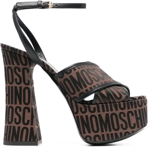 Shoes > Sandals > High Heel Sandals - - Moschino - Modalova