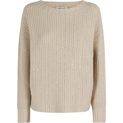 Knitwear > Round-neck Knitwear - - Ermanno Scervino - Modalova