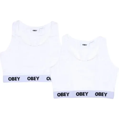 Obey - Underwear > Bras - White - Obey - Modalova