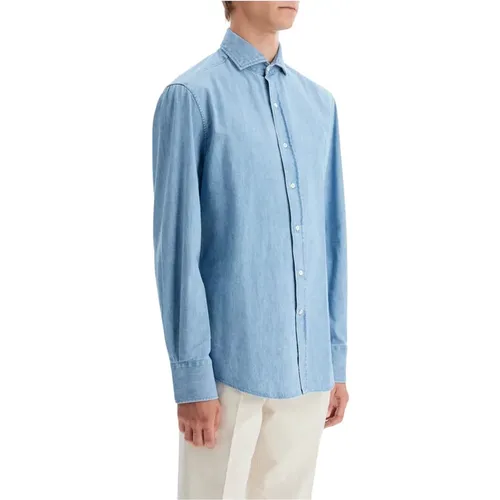 Shirts > Denim Shirts - - BRUNELLO CUCINELLI - Modalova