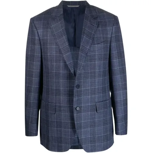 Canali - Jackets > Blazers - Blue - Canali - Modalova