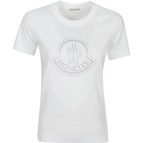 Moncler - Tops > T-Shirts - White - Moncler - Modalova