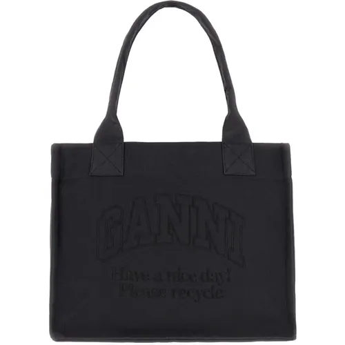 Ganni - Bags > Tote Bags - Black - Ganni - Modalova