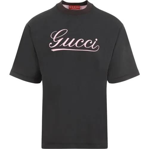 Gucci - Tops > T-Shirts - Gray - Gucci - Modalova