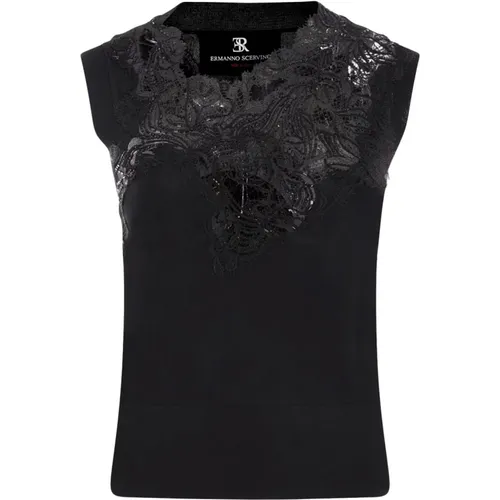 Tops > Sleeveless Tops - - Ermanno Scervino - Modalova