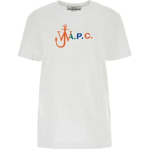 A.p.c. - Tops > T-Shirts - White - A.p.c. - Modalova