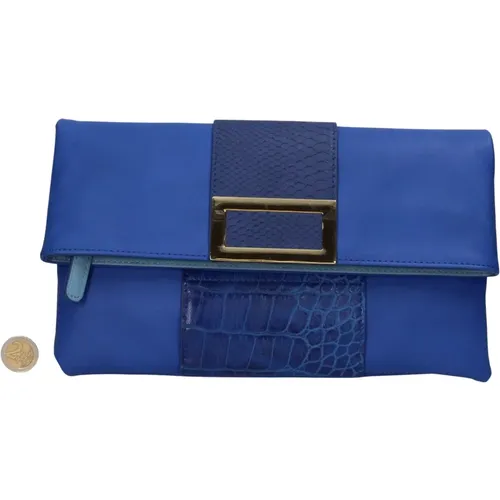 Oltre - Bags > Clutches - Blue - Oltre - Modalova