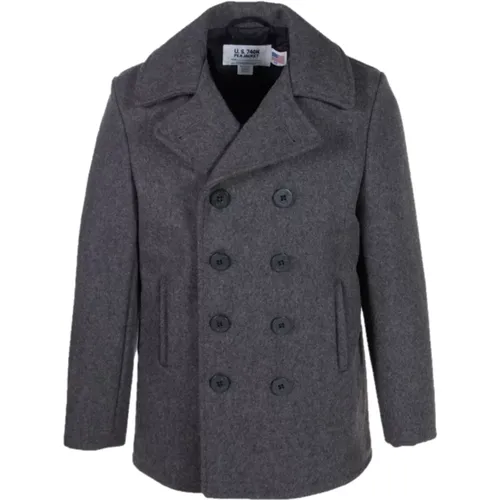 Coats > Double-Breasted Coats - - Schott NYC - Modalova