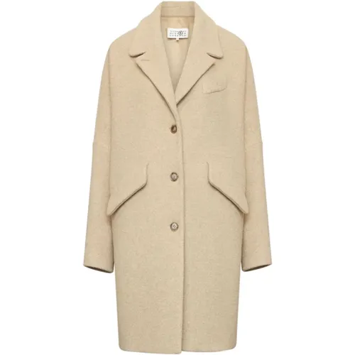 Coats > Single-Breasted Coats - - MM6 Maison Margiela - Modalova