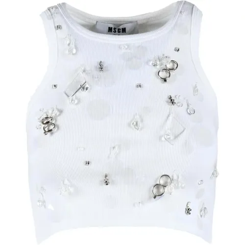 Tops > Sleeveless Tops - - Msgm - Modalova