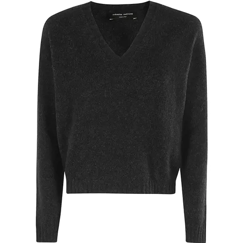 Knitwear > V-neck Knitwear - - Roberto Collina - Modalova