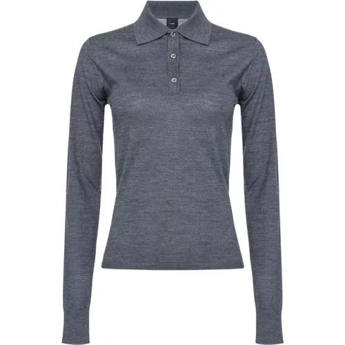 Pinko - Tops > Polo Shirts - Gray - pinko - Modalova