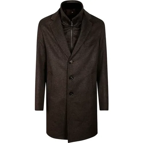 Coats > Single-Breasted Coats - - Barba Napoli - Modalova