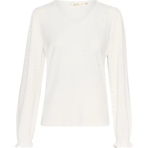 Tops > Long Sleeve Tops - - Cream - Modalova