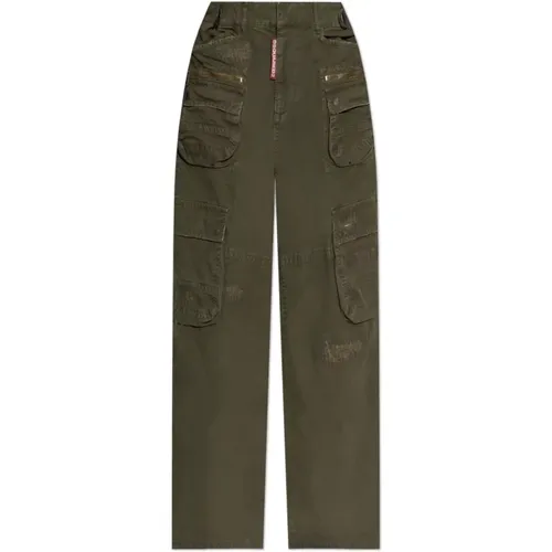 Trousers > Wide Trousers - - Dsquared2 - Modalova