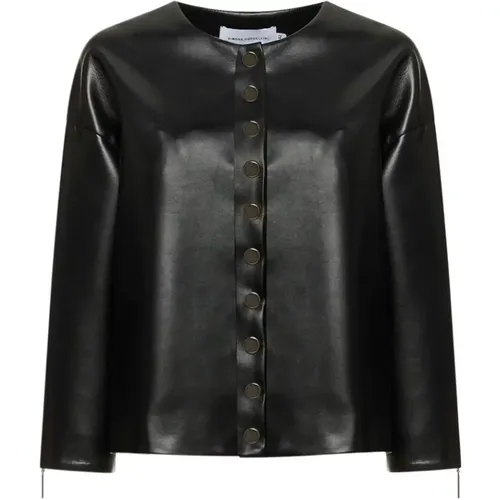 Jackets > Leather Jackets - - Simona Corsellini - Modalova
