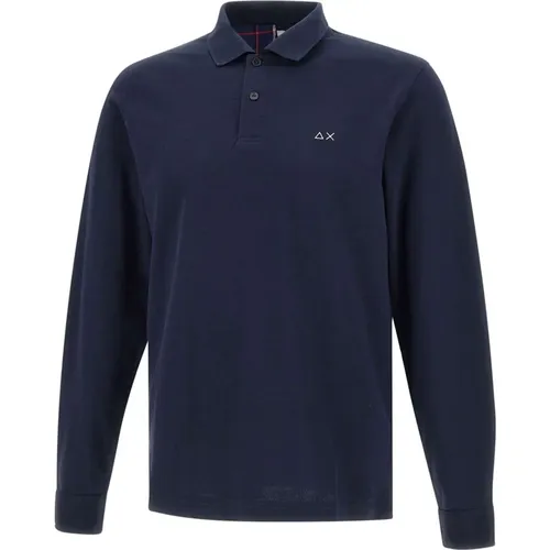 Sun68 - Tops > Polo Shirts - Blue - Sun68 - Modalova