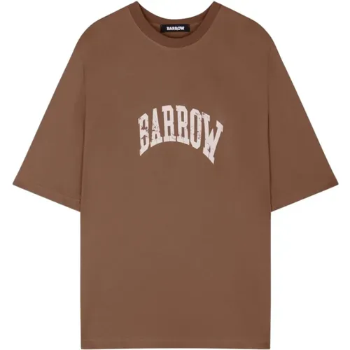 Barrow - Tops > T-Shirts - Brown - Barrow - Modalova