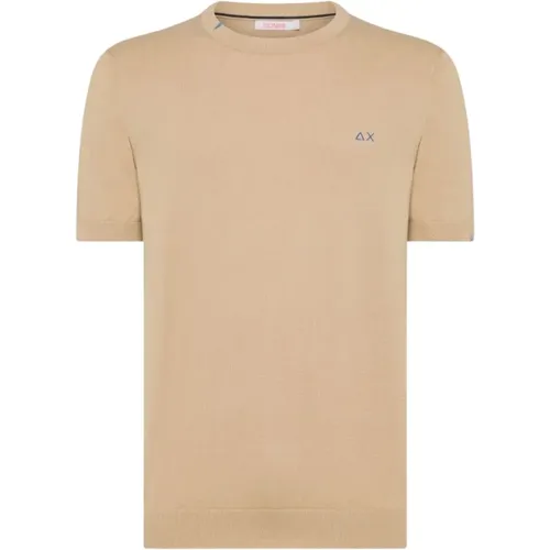 Sun68 - Tops > T-Shirts - Beige - Sun68 - Modalova