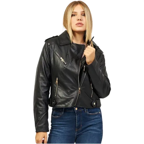 Jackets > Leather Jackets - - Gaudi - Modalova
