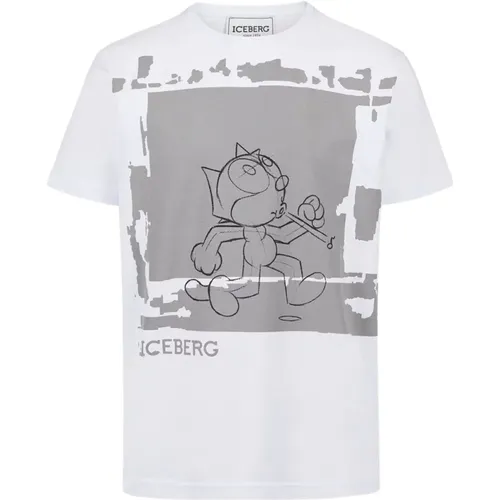 Iceberg - Tops > T-Shirts - White - Iceberg - Modalova