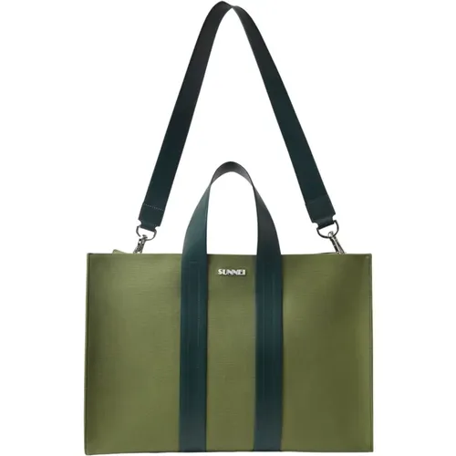 Sunnei - Bags > Tote Bags - Green - Sunnei - Modalova