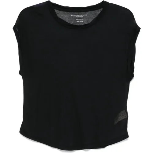 Tops > Sleeveless Tops - - majestic filatures - Modalova