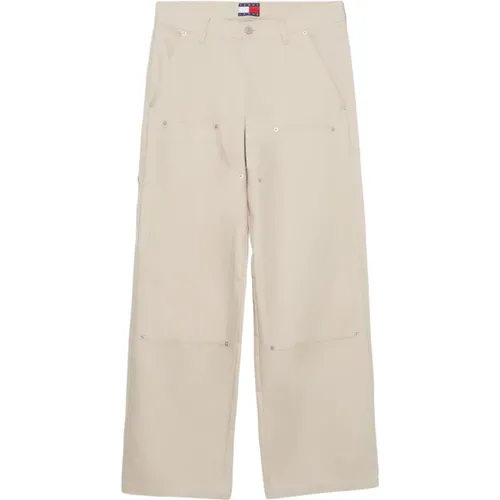 Trousers > Straight Trousers - - Tommy Jeans - Modalova