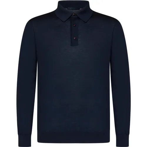 Kiton - Tops > Polo Shirts - Blue - Kiton - Modalova