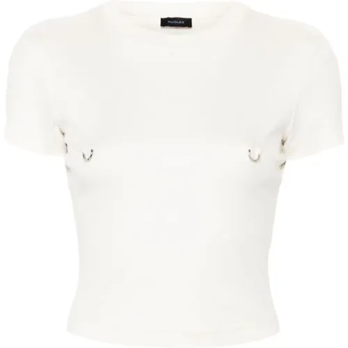 Mugler - Tops > T-Shirts - White - Mugler - Modalova