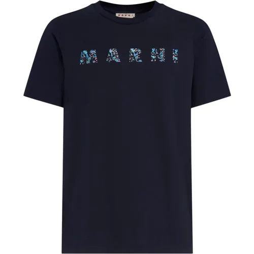 Marni - Tops > T-Shirts - Blue - Marni - Modalova