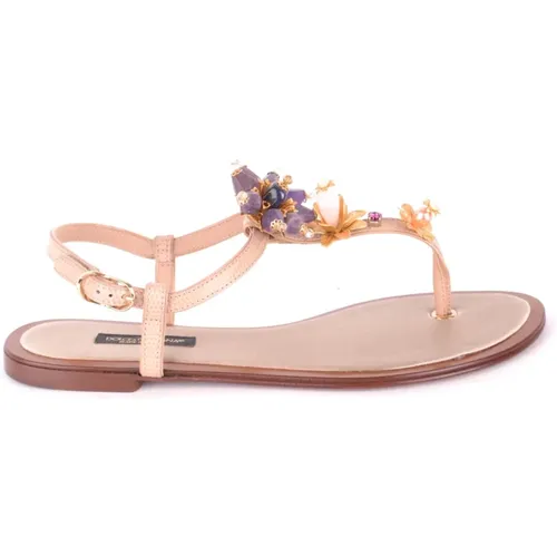 Shoes > Sandals > Flat Sandals - - Dolce & Gabbana - Modalova